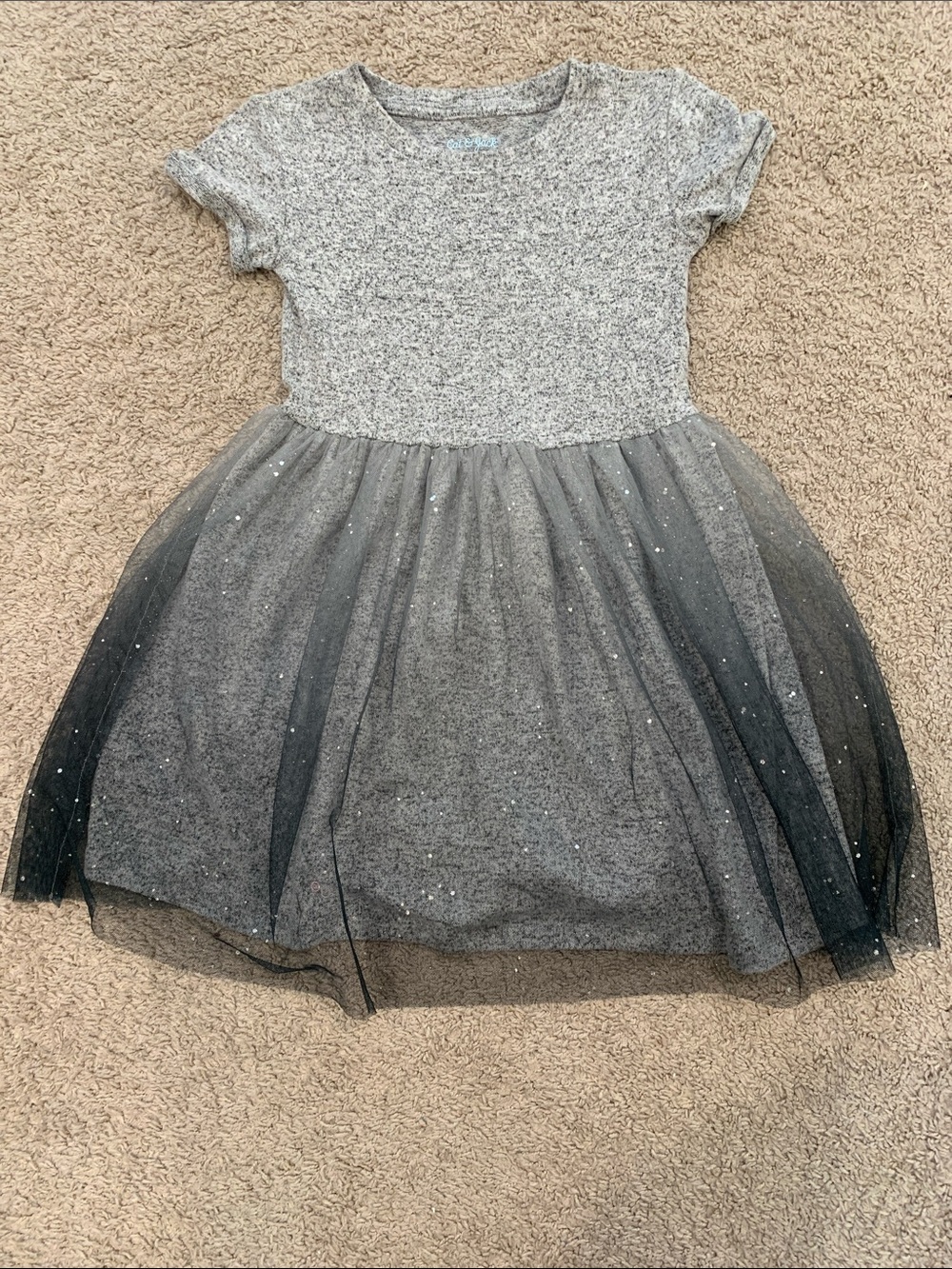 Cat & Jack Black and Grey Tule dress